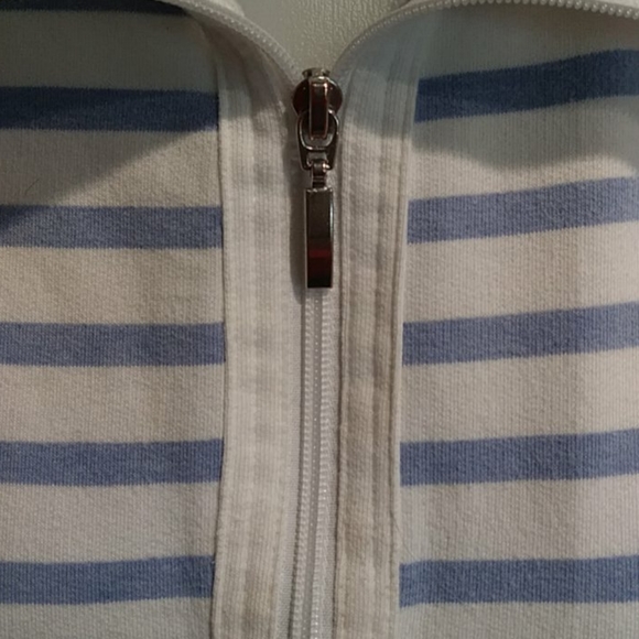 KAREN SCOTT Zip-Up in Stripes - Picture 4 of 10